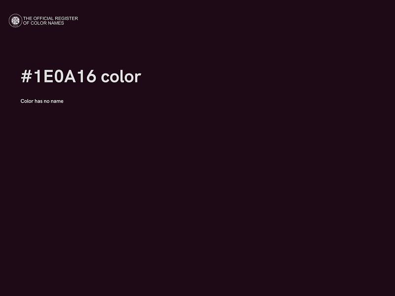 #1E0A16 color image