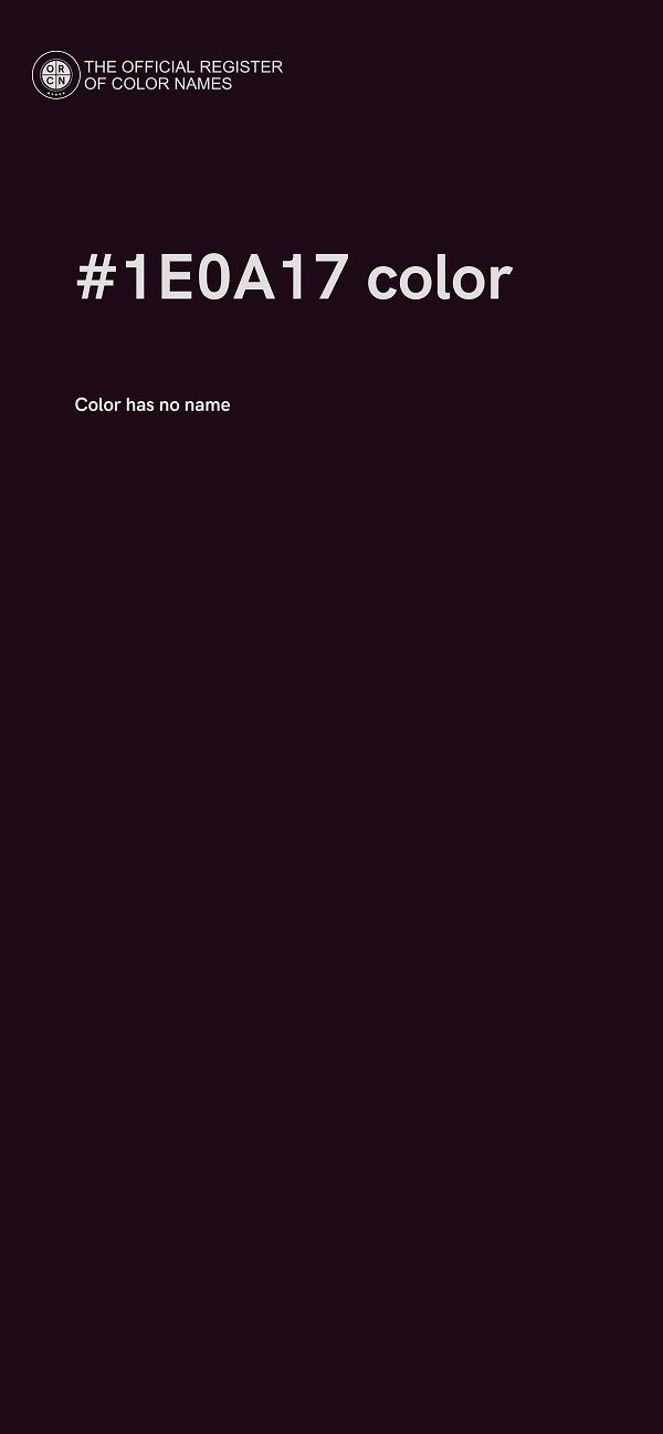 #1E0A17 color image