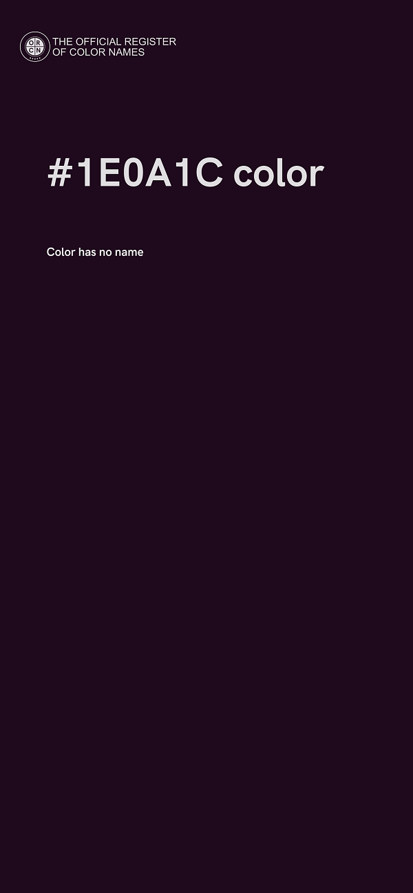 #1E0A1C color image