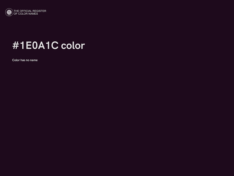 #1E0A1C color image