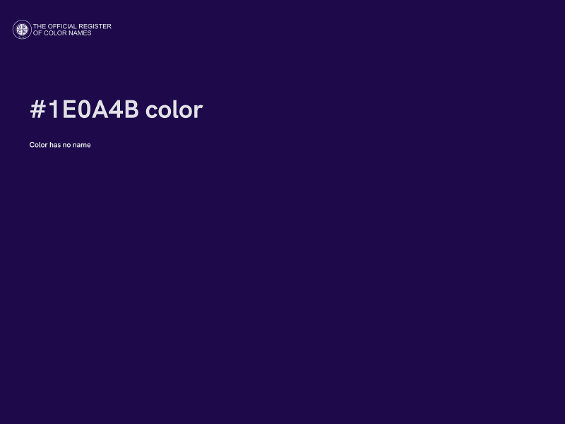 #1E0A4B color image