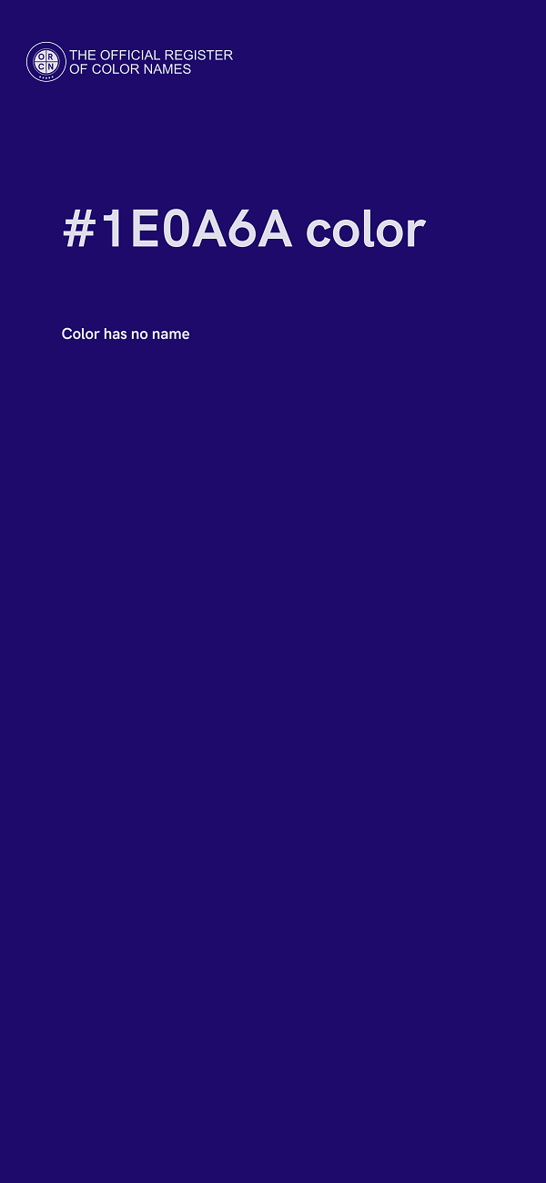 #1E0A6A color image