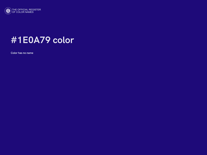 #1E0A79 color image