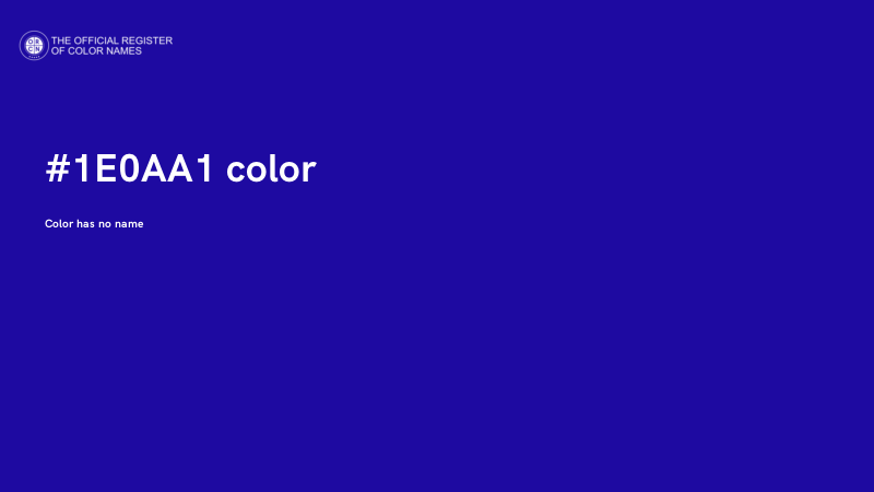 #1E0AA1 color image