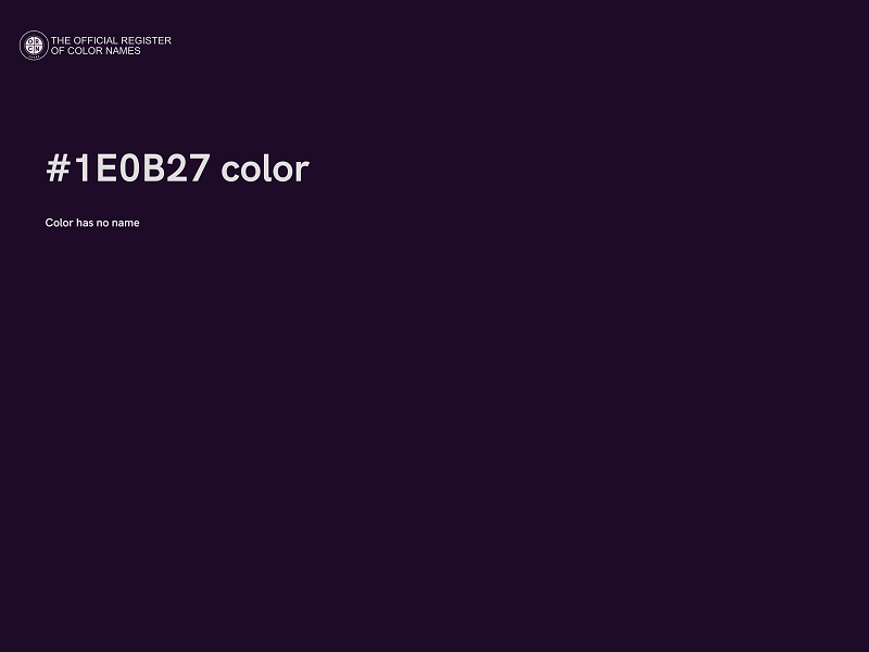 #1E0B27 color image