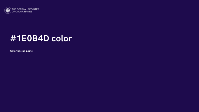 #1E0B4D color image