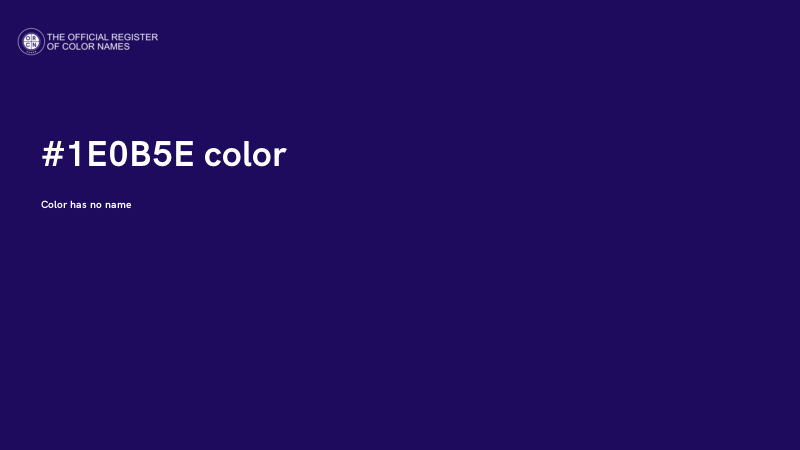 #1E0B5E color image