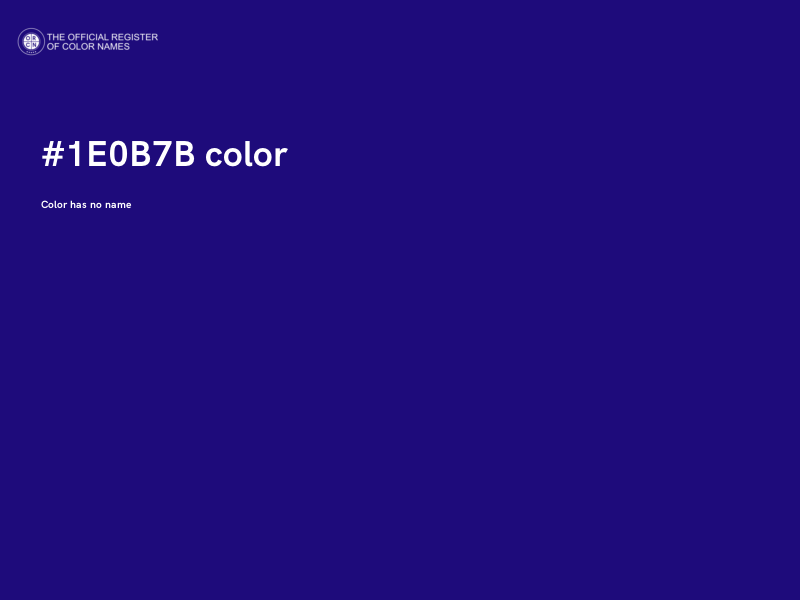 #1E0B7B color image