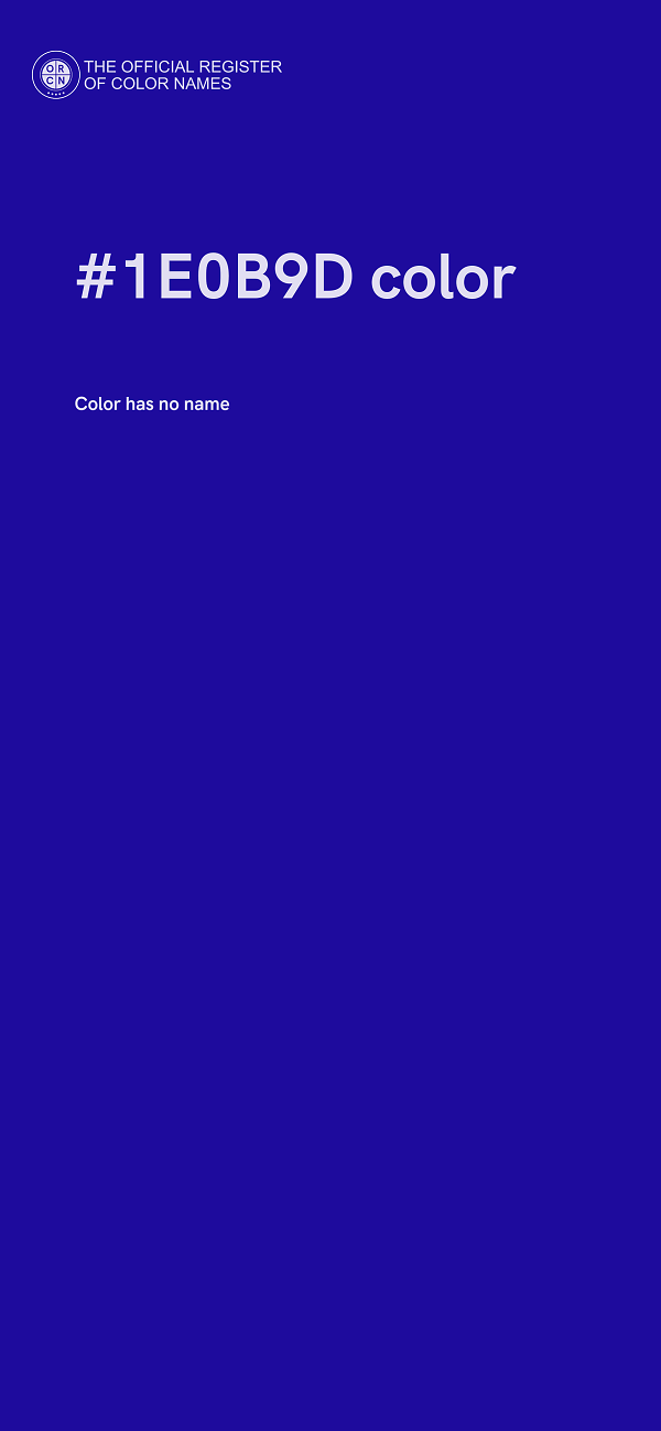 #1E0B9D color image