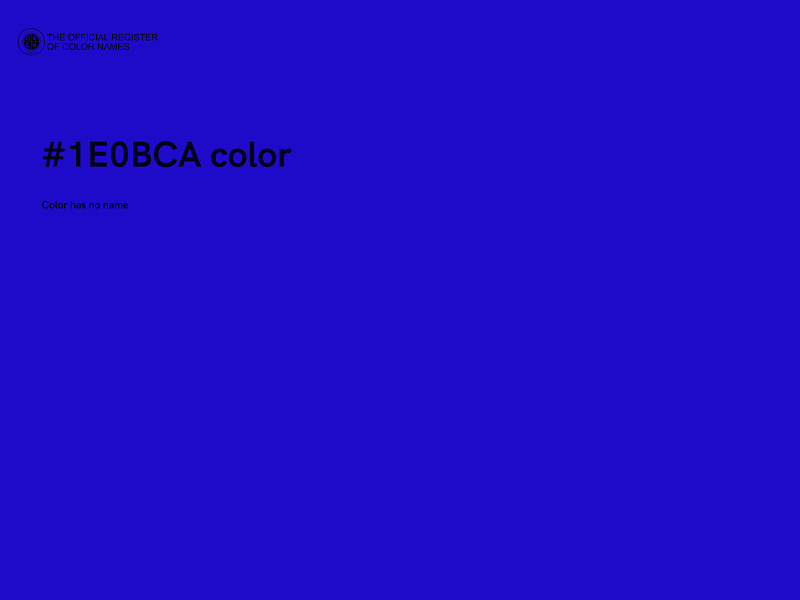 #1E0BCA color image