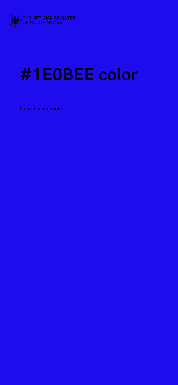 #1E0BEE color image