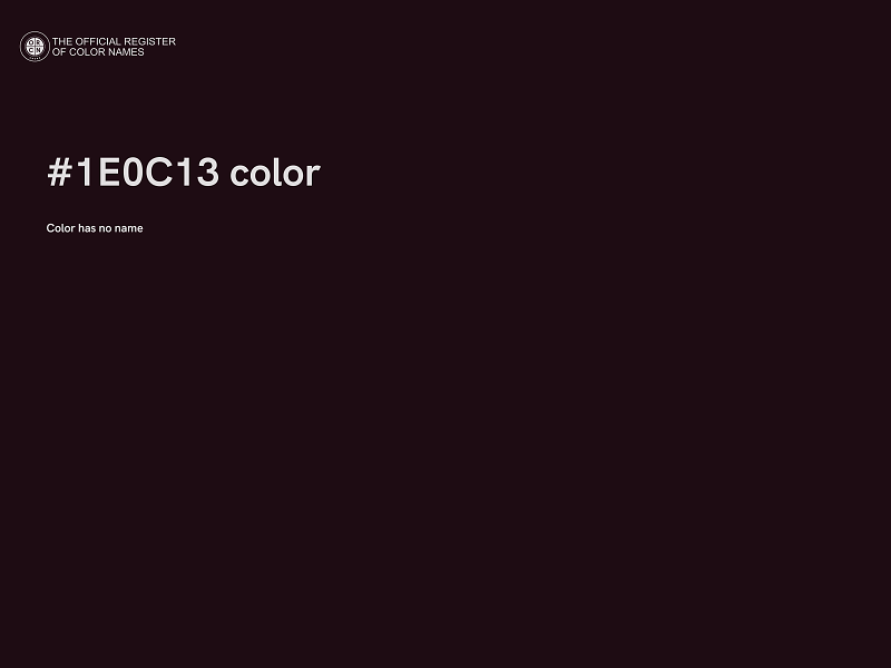 #1E0C13 color image