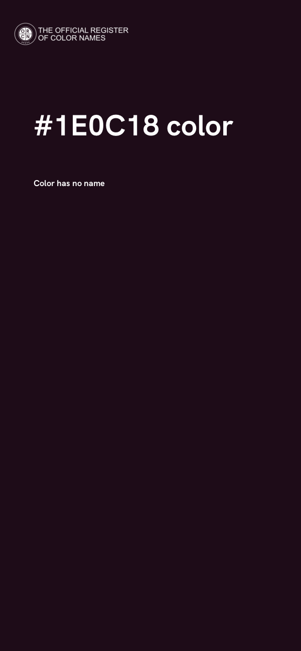 #1E0C18 color image