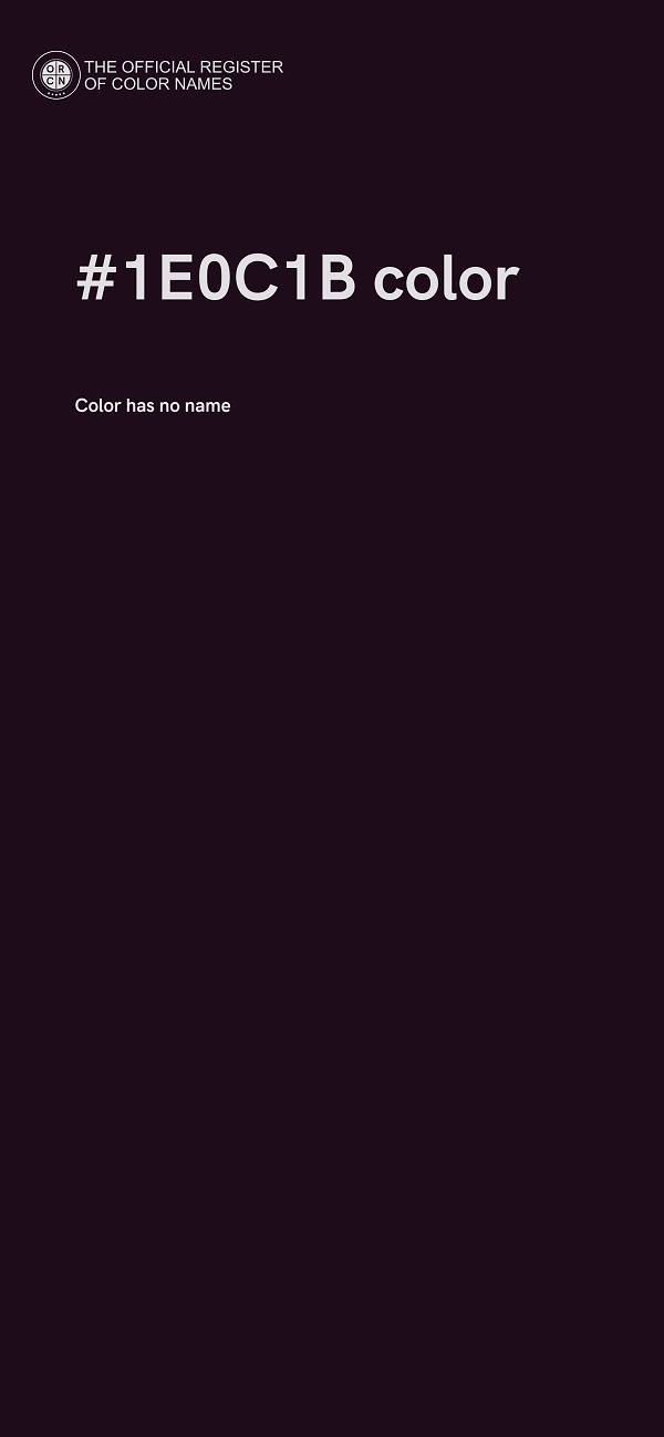 #1E0C1B color image