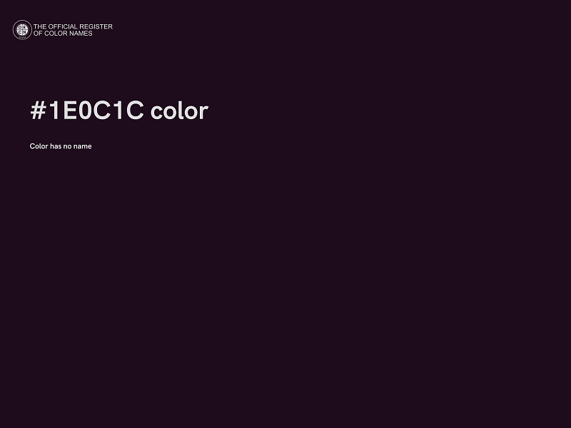 #1E0C1C color image