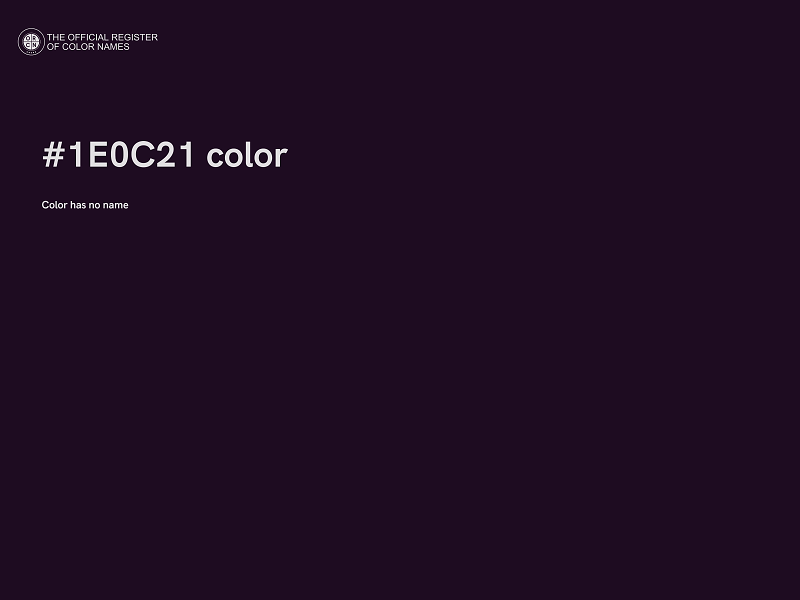 #1E0C21 color image