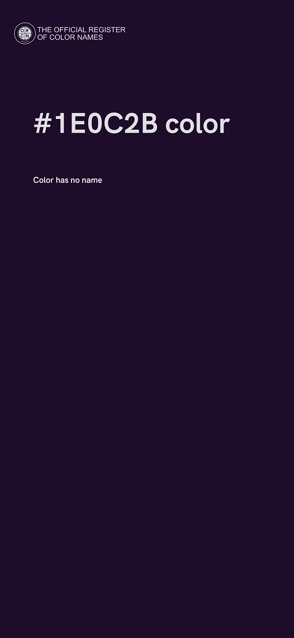 #1E0C2B color image