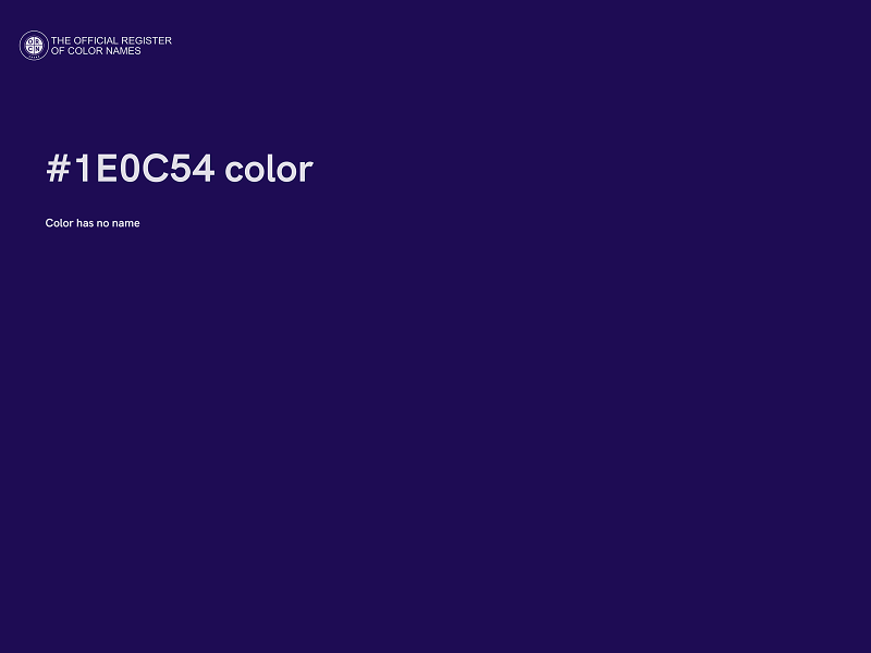 #1E0C54 color image