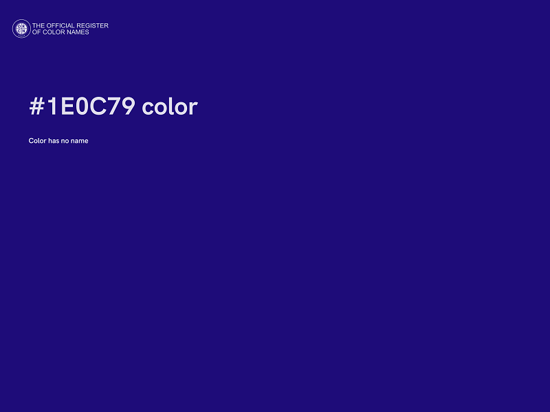 #1E0C79 color image