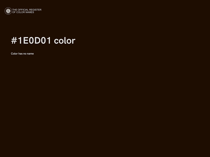 #1E0D01 color image