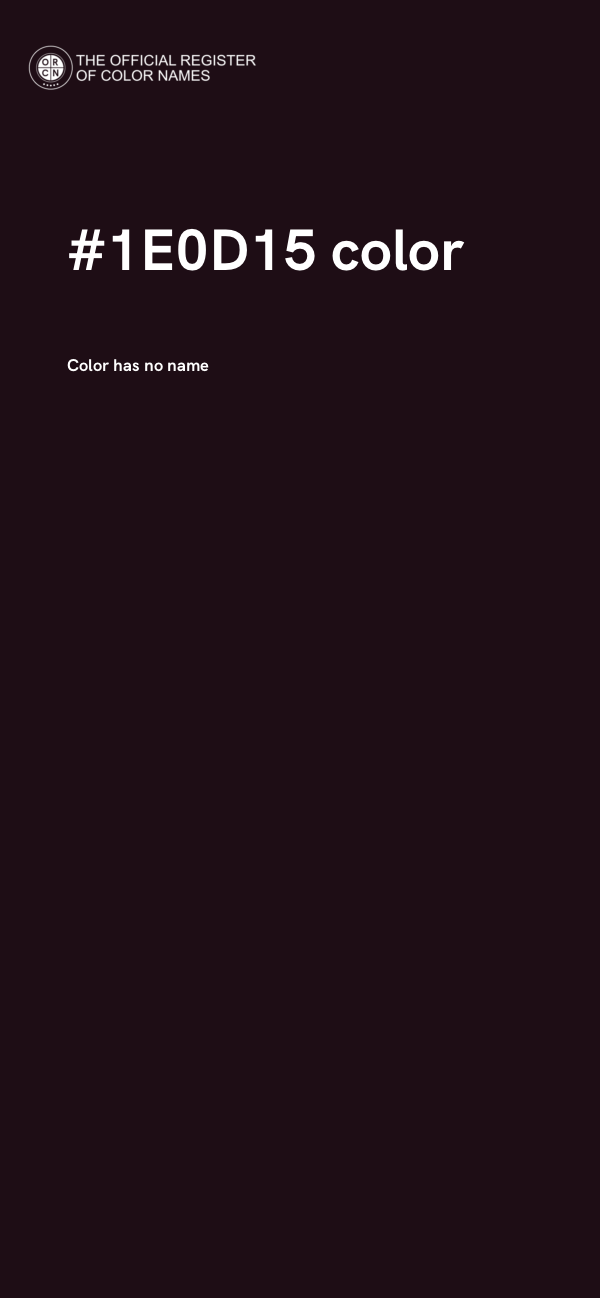 #1E0D15 color image