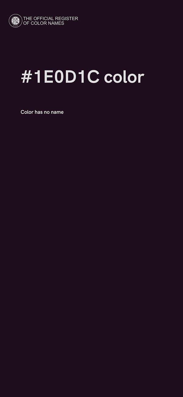 #1E0D1C color image