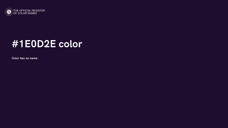 #1E0D2E color image