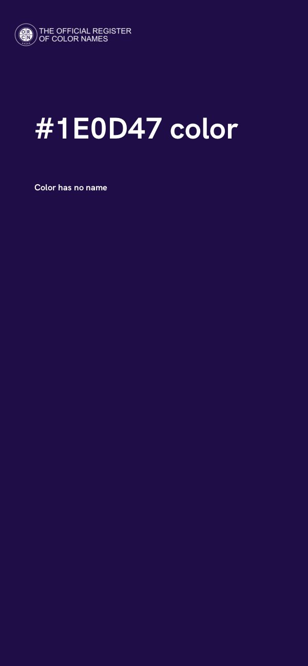 #1E0D47 color image