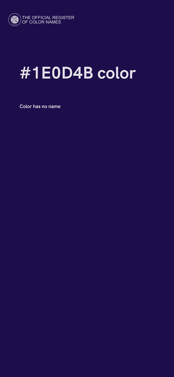 #1E0D4B color image
