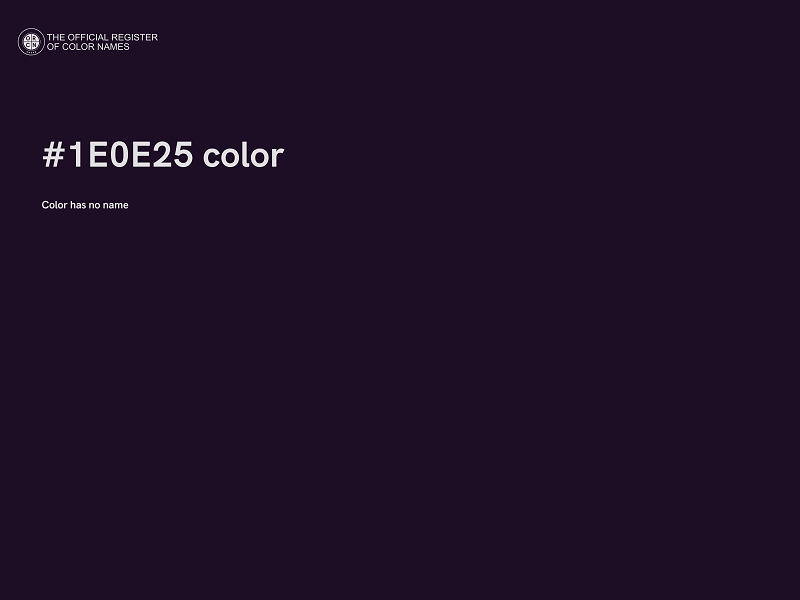 #1E0E25 color image