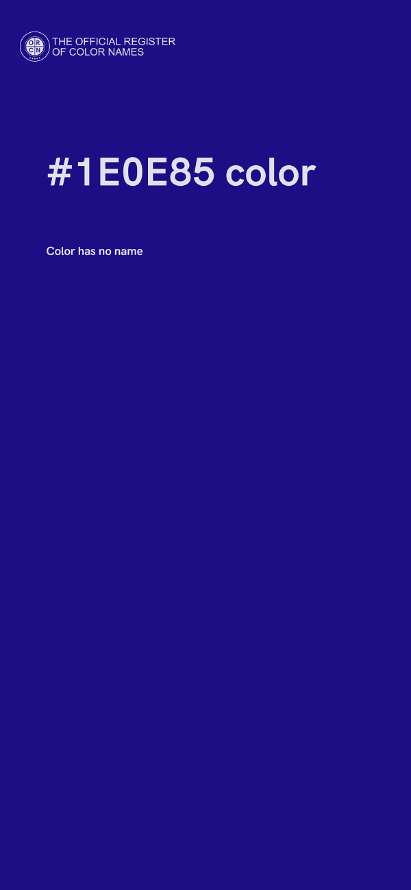 #1E0E85 color image