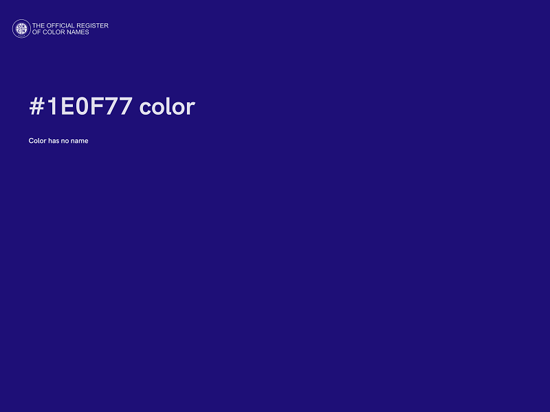 #1E0F77 color image