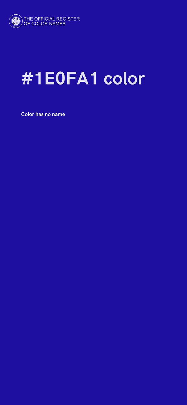 #1E0FA1 color image