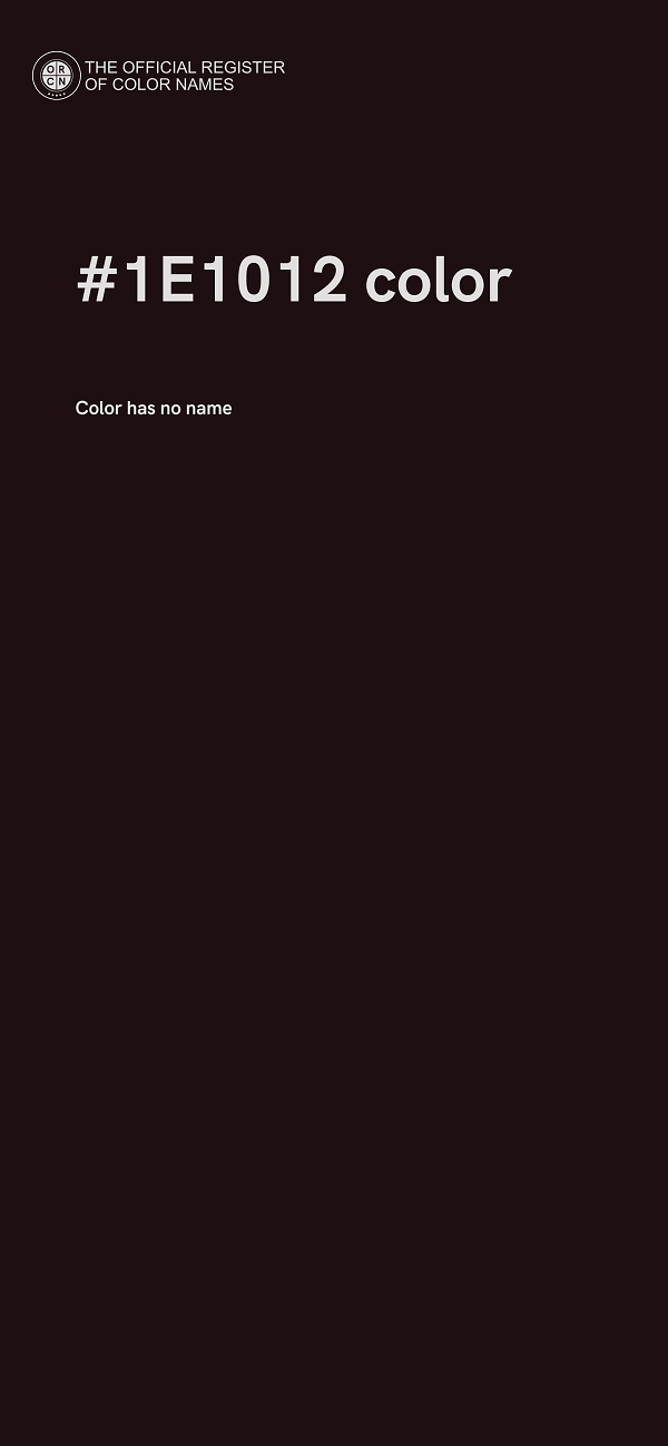 #1E1012 color image