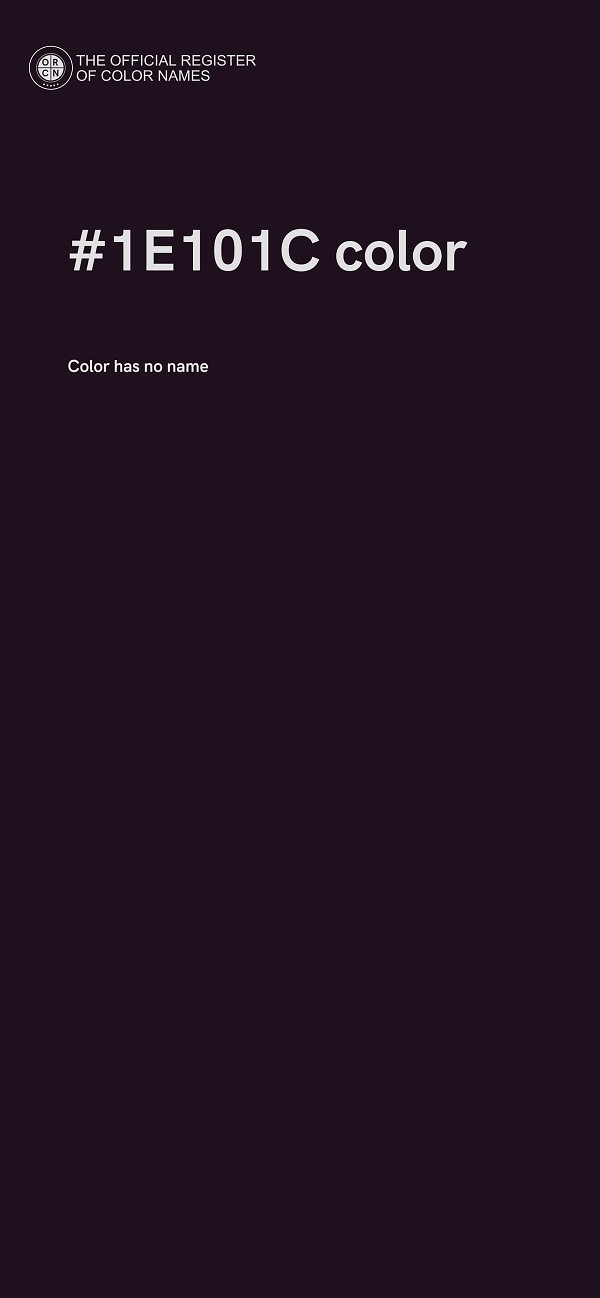 #1E101C color image