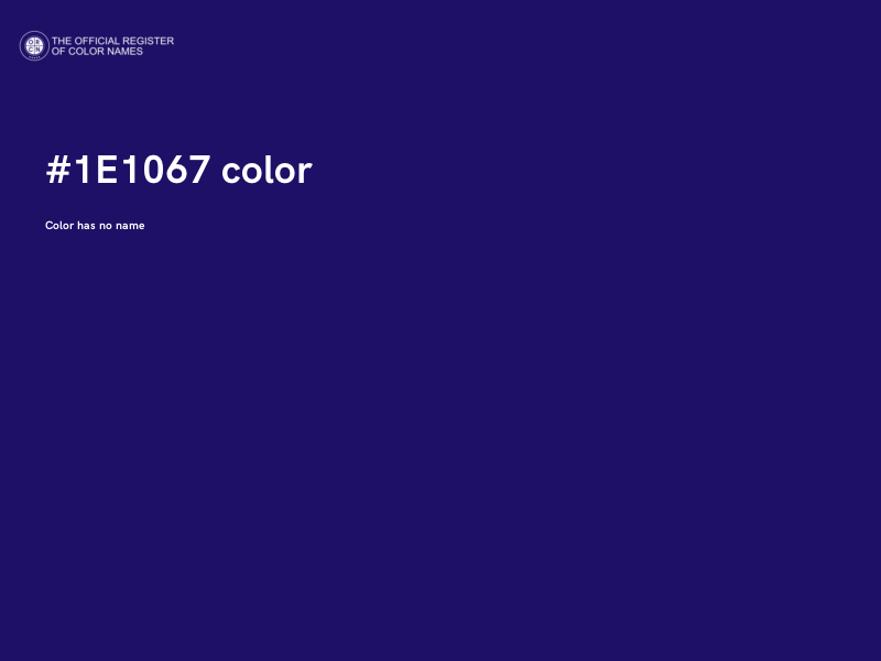 #1E1067 color image