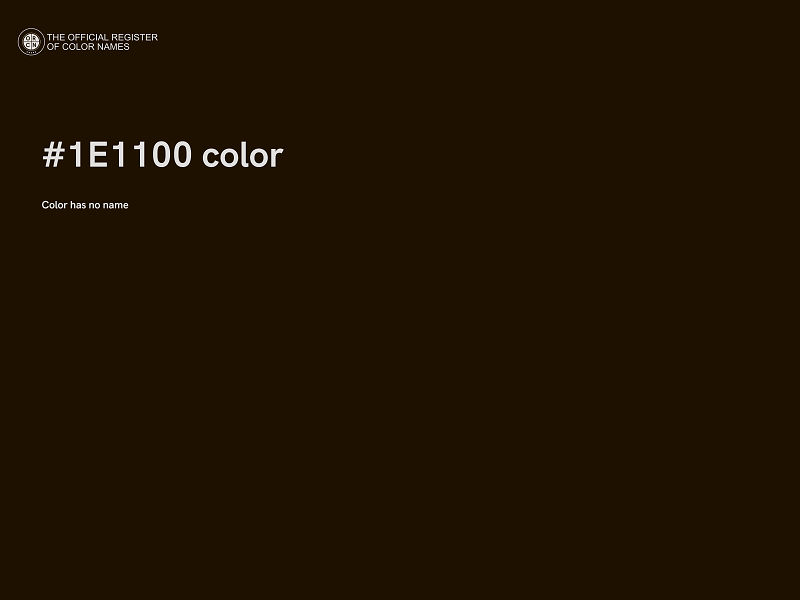 #1E1100 color image