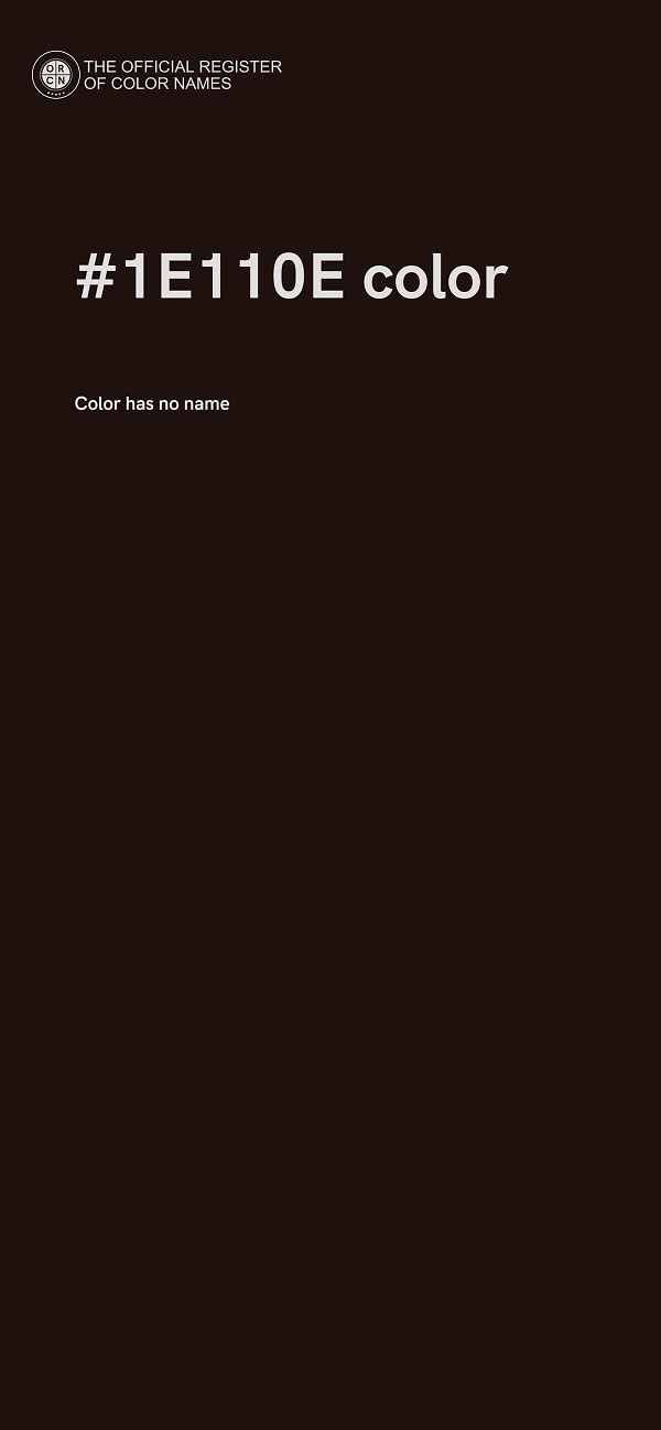 #1E110E color image