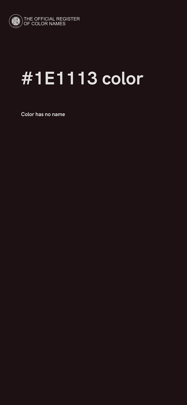 #1E1113 color image