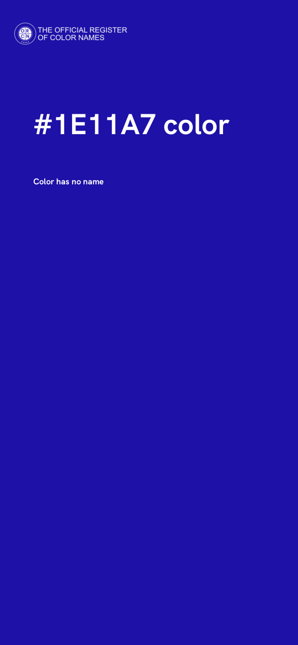 #1E11A7 color image