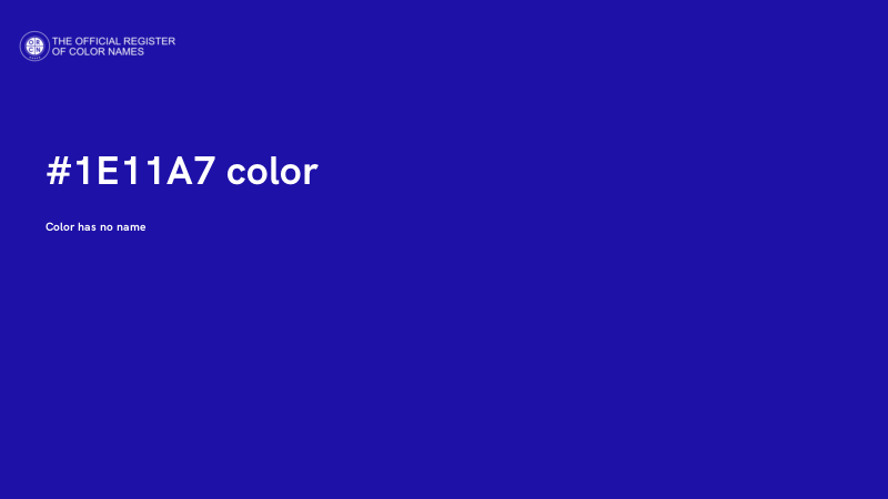 #1E11A7 color image