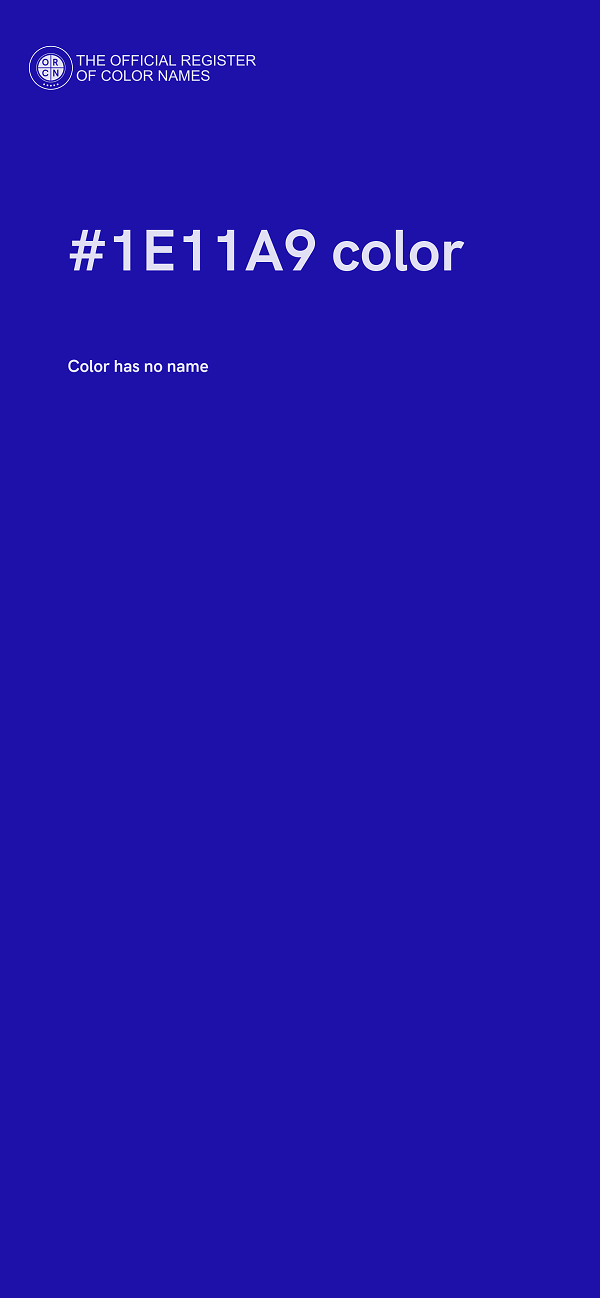 #1E11A9 color image