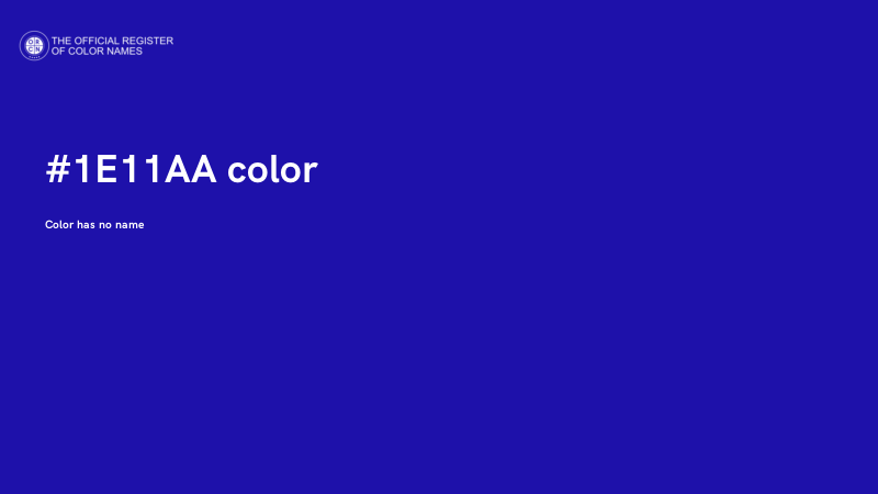 #1E11AA color image