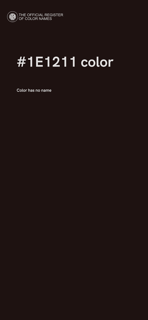 #1E1211 color image