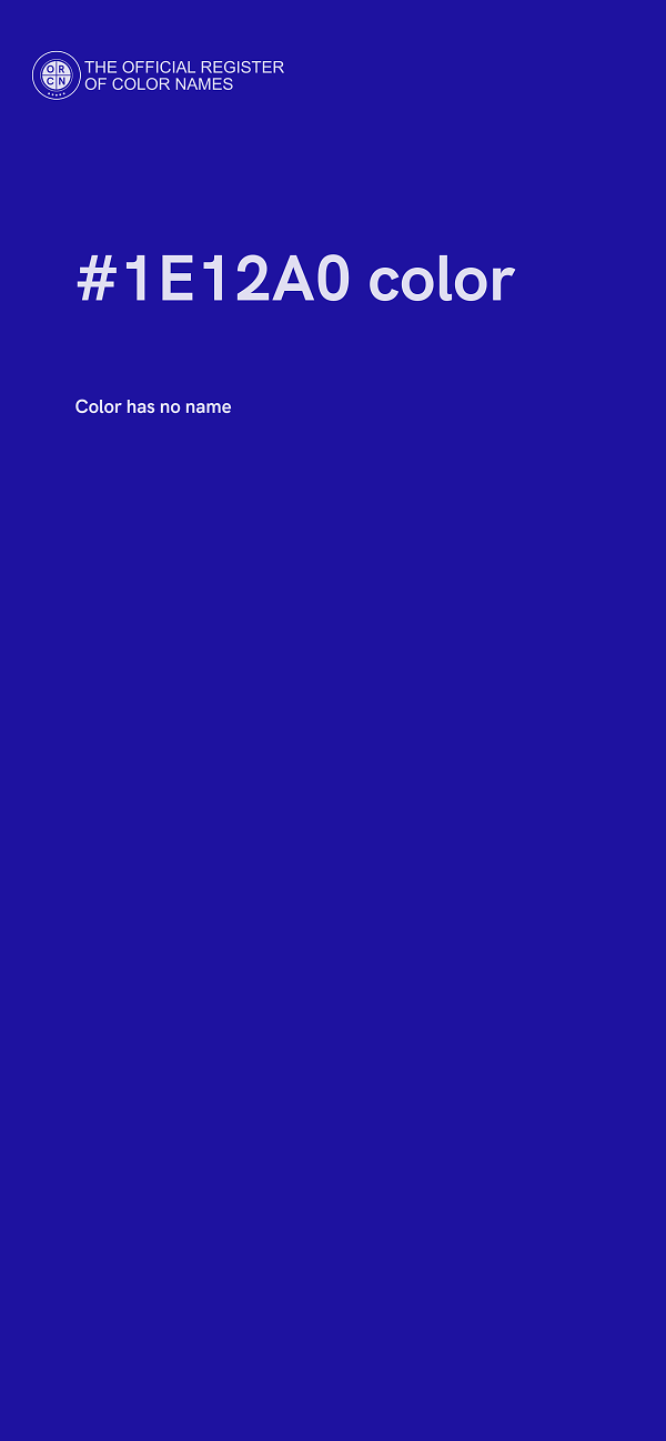 #1E12A0 color image