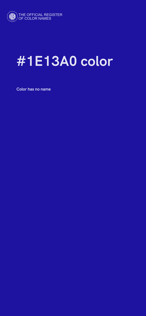 #1E13A0 color image