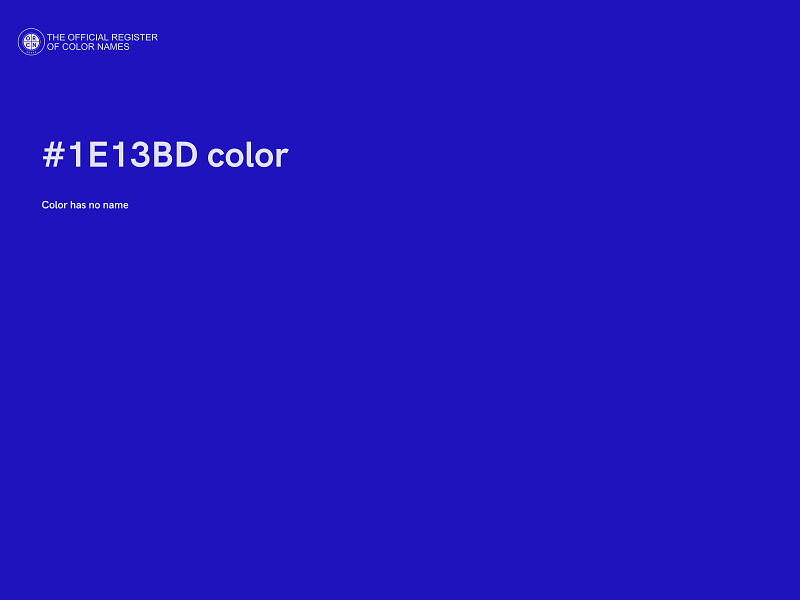 #1E13BD color image
