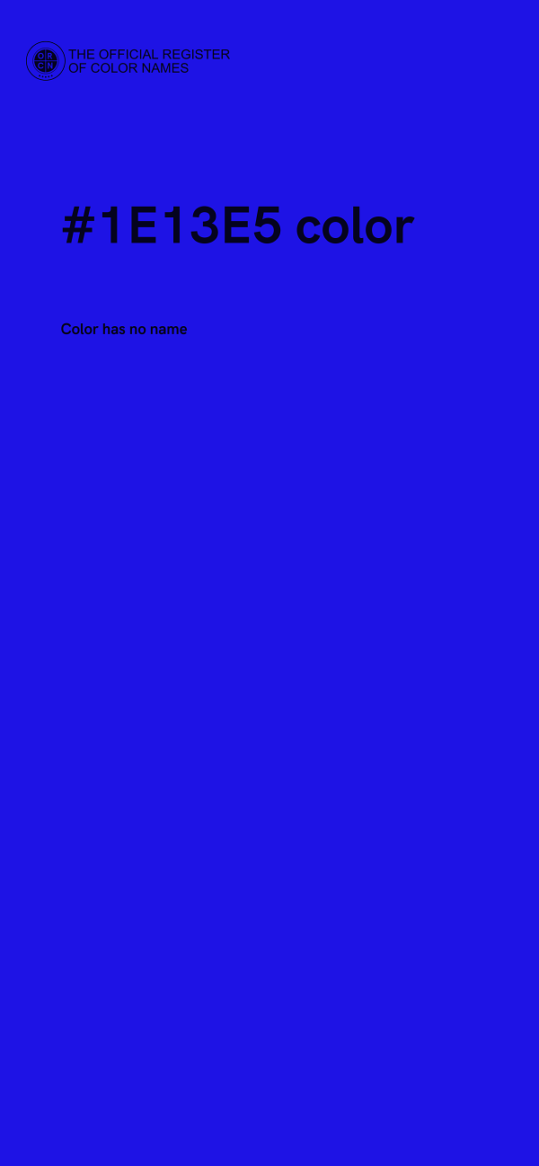 #1E13E5 color image