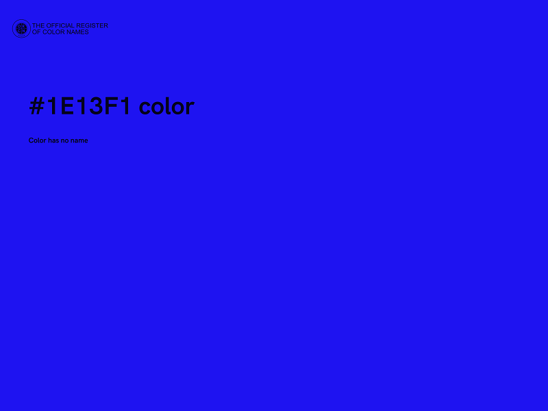 #1E13F1 color image
