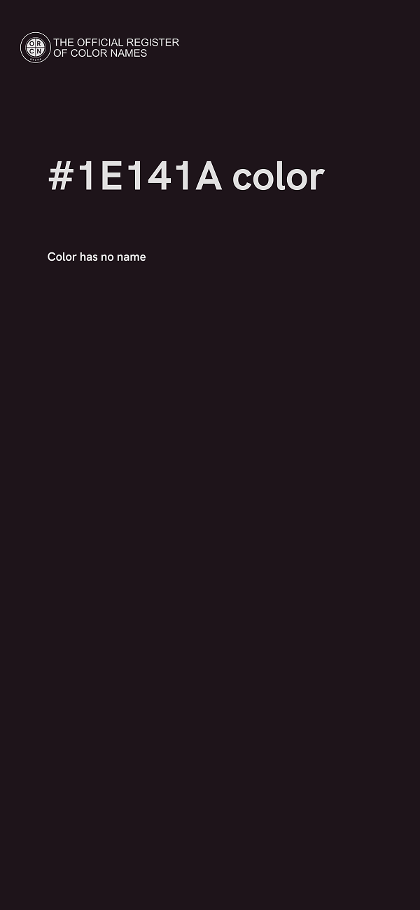 #1E141A color image